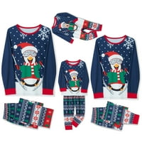Božićne pidžame za obiteljski božićni PJS podudarni setovi za odrasle dječje baby pingvin print Holiday