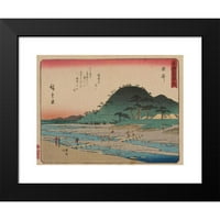 Andō Hiroshige Crna modernog moderne muzejske umjetnosti Print pod nazivom - Tokaido Gojusantsugi, PL