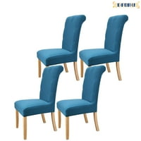 Poklopci stolice za blagovaonicu set čeličnih plavih strijela Slipcovers Parsons Stolice prekriva kuhinjske