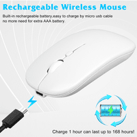 Urban punjiva Bluetooth tastatura i miš Combo Ultra Compact Slim Slim pune tipkovnice i ergonomski miševi
