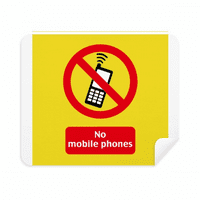 Logo NO MOBILNI PHONE Art deco modna čišćenje čišćenja zaslona za čišćenje exele suede tkanina