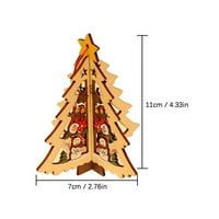Randolph Božićni ukrasi pet šiljastih zvjezdanih zvona ukrasa Božićno drvsko drvo rezbarenje