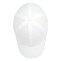 Unirajte nestrukturirani pamučni poklopac podesivi ravni šešir u bijelom