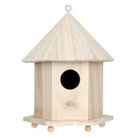 Drvena kuća ptica gnijezding bo viseći ptičji gnijezdi kućni vrt ukras