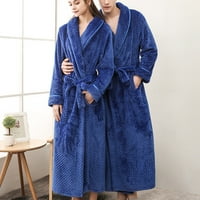 Duge haljine za žene Zimska runa topli par ogrtač Nighthown Fluffy Super Mekano spavanje ugodnoj tušing