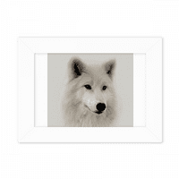 Wolf kose kose bijela umjetnost deco modni foto montirati okvir slike umjetno slikarska radna površina
