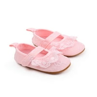 Colisha Toddlers Prvi šetač gumenim mekoj jedinim cipelama za krevetiće Princess Mary Jane novoklizajuća