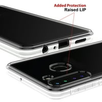 Vibecover tanak futrola kompatibilna za Samsung Galaxy A03S SM-A037, ukupna zaštitna zaštita Fle TPU,