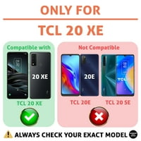 Razgovor s tankom slučaju kompatibilan za TCL XE, zaštitni ekran stakla ukljn, art slon tisak, lagana, fleksibilna, meka, SAD