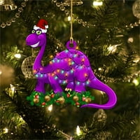 Toyfunny DIY Slatki crtani dinosaur za ukrašavanje božićnog stabla Car Redview Organis Organice Privjesak