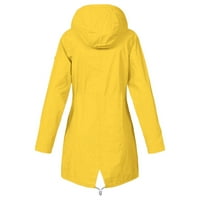 DRPGunly zimski kaputi za žene solidne vanjske plus veličine vodootporni kapuljača otporna na vjetar,