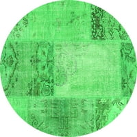 Ahgly Company u zatvorenom okrugli patchwork Green Transicijske prostirke, 5 '