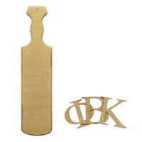 Grčki bratstvo drvene obloge i komplet s piscem, 21 Padle W tradicionalna ručka, 1 - 3 slova