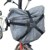 Univerzalni legura za bicikl okvir ramena backpack košara torbica za prednji nosač argent crni 40x