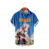 Classic Dumbo Circrus Slephant Teme Majice kratkih rukava za muškarce, dečiji odrasli dumbo uzorak prednjim