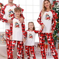 Dezsed Božićna porodica Podudaranje pidžama Mens pidžama Postavljeno za čišćenje roditelj-dijete topli