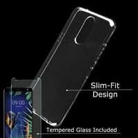 Za LG solo LTE Harmony LG k Telefon Case Slim-Fit TPU Case sa zaštitnikom zaslona od kaljenog stakla