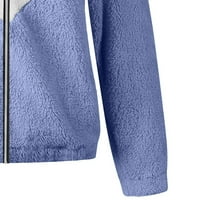 Tking Fashion Women Cardigan Jesen Zima Zip Plish Dugim rukavima Cardigan Jacket Cardigan džemperi za
