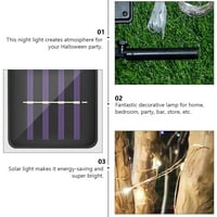Halloween string lagana LED solarna svjetlost vodootporna prijenosna žica