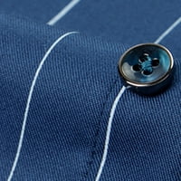 Yunmic Muške čišćenja Muška modna casual modni modni man V-izrez kratki rukav na vrhu majica Ljetna gumba Bluza ljeto