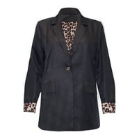 Symoid Womens BlazerCerCoats & Jacketi - Modni casual čvrsti otvoreni prednji kardigan jakna s dugim
