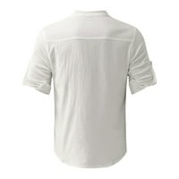Relanfenk muško ovratnik na ovratniku Ležerne košulje od pamučne majice od pamučne majice