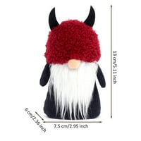 Beok gnomi pliša za Halloween švedska GNOME bezlične kolekcionarske figurice crvene boje