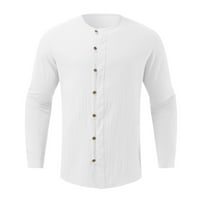 GUBOTARE košulje za muškarce Jesenska čvrsta boja dugih rukava majica sa dugim rukavima majica s više