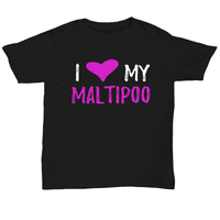 Love My Maltipoo majica smiješna malteška pudlica Dog Mom Day