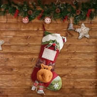 Sudy torba Veliki božićni poklon Božićni DIY Božićni čarapa Dekoracija Čašica za bombon Kućni dekor