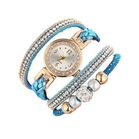 Ženski ručni satovi prekrasne modne narukvice Gledajte dame Dame Pave Diamond Rhinestone Coalth Round