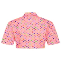 Ferragni Woman Pink Patch Rainbow kratka majica