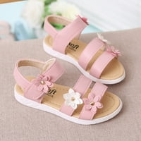 DMQupv Djevojke Sandale Sandale Neklizajuće sandale Kidske cipele s cvijećem Baby Baby Cipele Kids Slides Sandals Girls Sandal Pink Meseci