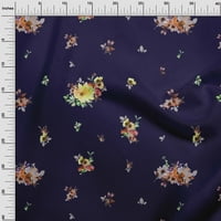 Onuone pamuk dres mornarskog plave tkanine Floralja šivaće tkanine od dvorišta tiskane diy odjeće šiva široko