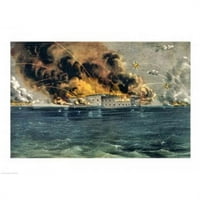 Posteranzil Balbal bombardiranje print Fort Sumter Print - In