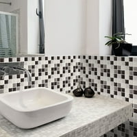Mozaičke naljepnice za pločice Stick kupaonica Kuhinja Kućni zidni naljepnica Samoljepljiva