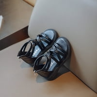 Utoimkio sandale za čišćenje za djevojke Toddlera Toddler cipele za bebe Girls Slatko tkanje izdubljeno neklizajuće mekane jedino-potplatne rimske sandale