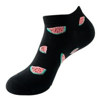 Yinguo Pairs Ženske djevojke Novelty Funny Slatke čarape za gležnjeve 3D Ispis Uzorak dizajn Šarene