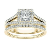 Prstenovi za djevojke pozlaćeni par Klasični prsten Zircon nakit prstenovi umetnuti prstenovi