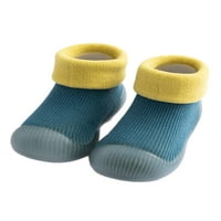 Difumos baby sock cipele Neklizajuće podne papuče predrađuju čarape Spavaća soba Prozračna prva šetnja cipela lagana guma mekana jedinače za klizanje jezera plava 7c