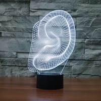 Kreativna šarena 3D LED noćna svjetla ukrasna lampica Desktop svjetlo za dječju sobu za djecu
