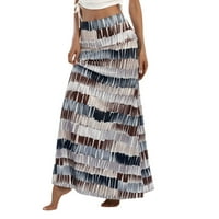 Leey-World suknje za žene ženska maxi suknja s mekim elastičnim strukom E, XL