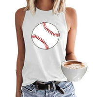 Baseball tenkovi Top žena Ljeto casual grafički grafički posad Crt majice Loše Fit Comfy Basic Tee majice