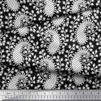 Soimoi Rayon tkanina cvjetna i paisley blok tiskani tkaninski dvorište širom