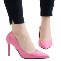 RotoSW Womenske pumpe Stiletto visoke pete Slip na haljini cipele Udobne cipele u obliku prstiju formalno