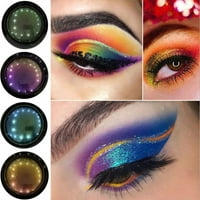 PJTEWAWE Makeup set u boji sjenila za oči Glitter Eye šminka duža u boji Fusion Eye Shawom Šminka šareno