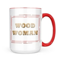 Neonblond Wood Woman Light Wood blok krig poklon za ljubitelje čaja za kavu