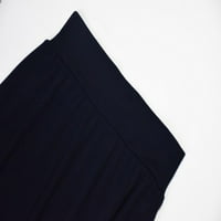 Suknje Roliyen Maxi za ženska damama čvrstog visokog struka Comfort Bodycon Stitchhing Long Maxi suknja
