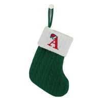 Fairnull Božićne čarape Pričavna slova vezenje vešanje pletene čarape za svečane odmore za odmor