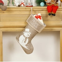 Božićne čarape Viseća torba 19 Xmas Čarape poklon bombona za tresiranje bačva za drvo